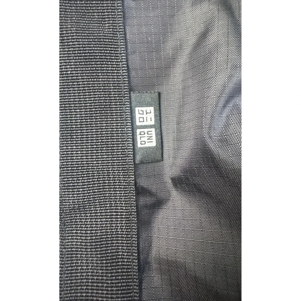 Uniqlo Black Ripstop Nylon Duffle Bag Travel Gym Weekender Lightweight